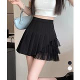 プリーツミニスカートチュール切替スカート | Miniministore | 詳細画像1