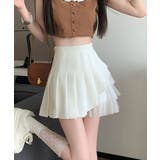 プリーツミニスカートチュール切替スカート | Miniministore | 詳細画像14