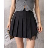 プリーツミニスカートチュール切替スカート | Miniministore | 詳細画像16