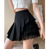 プリーツミニスカートチュール切替スカート | Miniministore | 詳細画像2