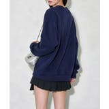 Vネックロゴプリント裏起毛スウェット長袖 | Miniministore | 詳細画像16