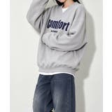 Vネックロゴプリント裏起毛スウェット長袖 | Miniministore | 詳細画像3