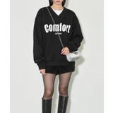 Vネックロゴプリント裏起毛スウェット長袖 | Miniministore | 詳細画像7