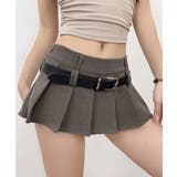 超ミニスカートベルト付きプリーツスカート | Miniministore | 詳細画像11