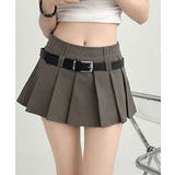超ミニスカートベルト付きプリーツスカート | Miniministore | 詳細画像13
