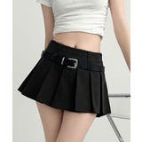 超ミニスカートベルト付きプリーツスカート | Miniministore | 詳細画像16