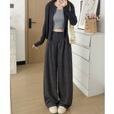 チェック柄ワイドパンツハイウエスト 秋冬 | Miniministore | 詳細画像13