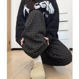 チェック柄ワイドパンツハイウエスト 秋冬 | Miniministore | 詳細画像17
