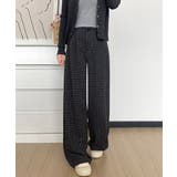 チェック柄ワイドパンツハイウエスト 秋冬 | Miniministore | 詳細画像18