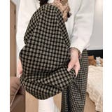 チェック柄ワイドパンツハイウエスト 秋冬 | Miniministore | 詳細画像3