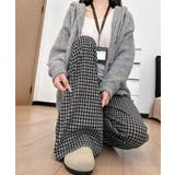 チェック柄ワイドパンツハイウエスト 秋冬 | Miniministore | 詳細画像9