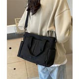 ブラック | キャンバストートバッグ 無地肩掛けバッグ | Miniministore