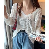 サマーニットVネックニットトップス韓国風 | Miniministore | 詳細画像7