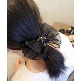 パール リボン付き シュシュ ヘアゴム | Miniministore | 詳細画像3 