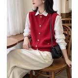 上品ニットベスト 前開きジレ | Miniministore | 詳細画像10