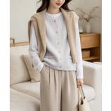 上品ニットベスト 前開きジレ | Miniministore | 詳細画像4