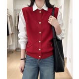 上品ニットベスト 前開きジレ | Miniministore | 詳細画像7