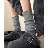 グレー | ラメスパンコール入りロングウォーマー おしゃれリブニットロングソックス靴下 切替… | SUNSHINE CLOSET