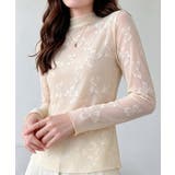 アイボリー | 透け感 可愛いレース風カットソー レディース大人ガーリー韓国風フェミニンレイヤー… | SUNSHINE CLOSET