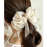 アイボリー | 大人可愛い シフォンシュシュ おしゃれヘアアクセサリー | SUNSHINE CLOSET
