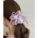 ラベンダー | 大人可愛い シフォンシュシュ おしゃれヘアアクセサリー | SUNSHINE CLOSET