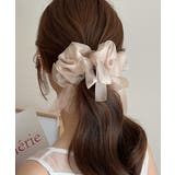 シャンパン | 大人可愛い シフォンシュシュ おしゃれヘアアクセサリー | SUNSHINE CLOSET