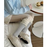 レースフリルロングソックスリボン靴下美脚 | Miniministore | 詳細画像15