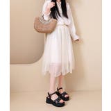 ドット柄リボン厚底サンダルレディース美脚 | Miniministore | 詳細画像5