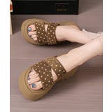 厚底サンダル ドット柄ミュールサンダル夏 | Miniministore | 詳細画像6 