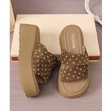 厚底サンダル ドット柄ミュールサンダル夏 | Miniministore | 詳細画像8 