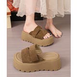 厚底サンダル ドット柄ミュールサンダル夏 | Miniministore | 詳細画像9 