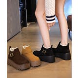 厚底ムートンブーツボアショートブーツ防寒 | Miniministore | 詳細画像9