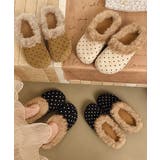 ドット柄ファーサンダルサボサンダル秋冬靴 | Miniministore | 詳細画像12