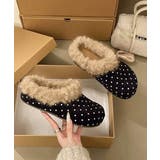 ドット柄ファーサンダルサボサンダル秋冬靴 | Miniministore | 詳細画像15