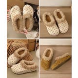 ドット柄ファーサンダルサボサンダル秋冬靴 | Miniministore | 詳細画像18