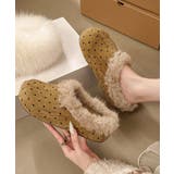 ドット柄ファーサンダルサボサンダル秋冬靴 | Miniministore | 詳細画像6