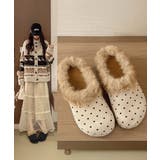 ドット柄ファーサンダルサボサンダル秋冬靴 | Miniministore | 詳細画像8