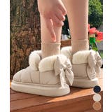 ファーブーツリボン厚底ショートブーツ防寒 | Miniministore | 詳細画像1