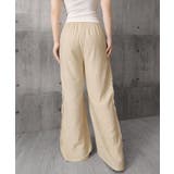 花柄レース切替 リネンタッチワイドパンツ | Miniministore | 詳細画像27