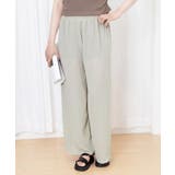 綿麻風ワイドパンツ レディース きれいめ | Miniministore | 詳細画像17 
