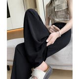 綿麻風ワイドパンツ レディース きれいめ | Miniministore | 詳細画像2 