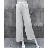 キラキラビジューワイドパンツダメージ加工 | Miniministore | 詳細画像11 