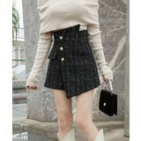 ツイードショートパンツ ラップスカート風 | Miniministore | 詳細画像3 