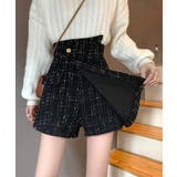 ツイードショートパンツ ラップスカート風 | Miniministore | 詳細画像4 