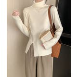 タートルネックニットトップス レディース | Miniministore | 詳細画像3 