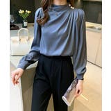 ドレープブラウス 韓国風ブラウスきれいめ | Miniministore | 詳細画像9 