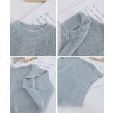 フレンチスリーブサマーニットトップス夏服 | Miniministore | 詳細画像18 