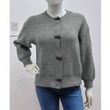 韓国風トグルボタンニットカーディガン秋冬 | Miniministore | 詳細画像12 