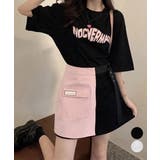 ロゴTシャツワンピース 巻きミニスカート | Miniministore | 詳細画像1 