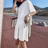ホワイト | スポーツウェア レディース 春夏部屋着 | ANGELCLOSET
